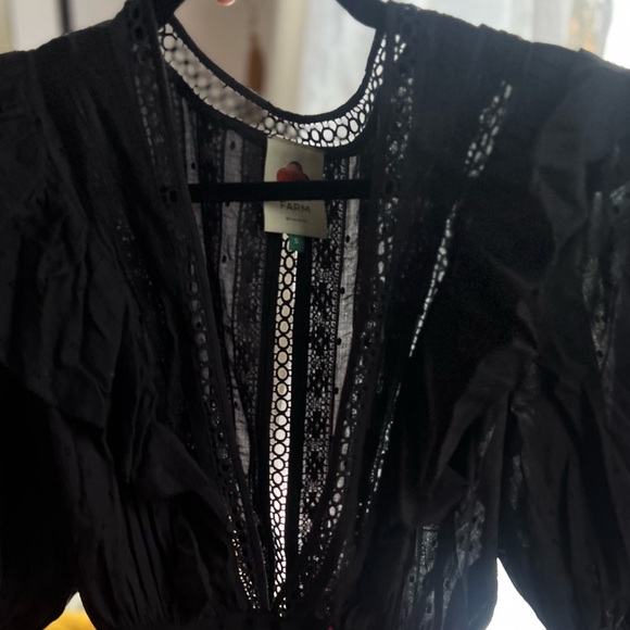 FARM Rio Lace & Ruffle Trimmed Bodysuit ✨NWT✨ - Picture 4 of 6